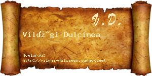 Világi Dulcinea névjegykártya